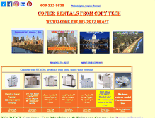 Tablet Screenshot of copymachinerental.com